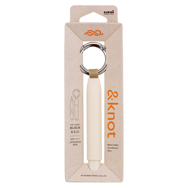 &knot Carabiner Ballpoint Pen Jetstream 0.5mm / uni Mitsubishi Pencil