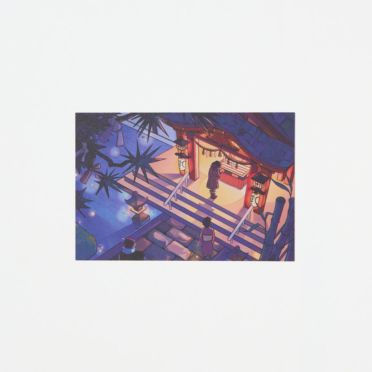 "A Quiet New Years" Washi Postcard by Alithia / Bungu