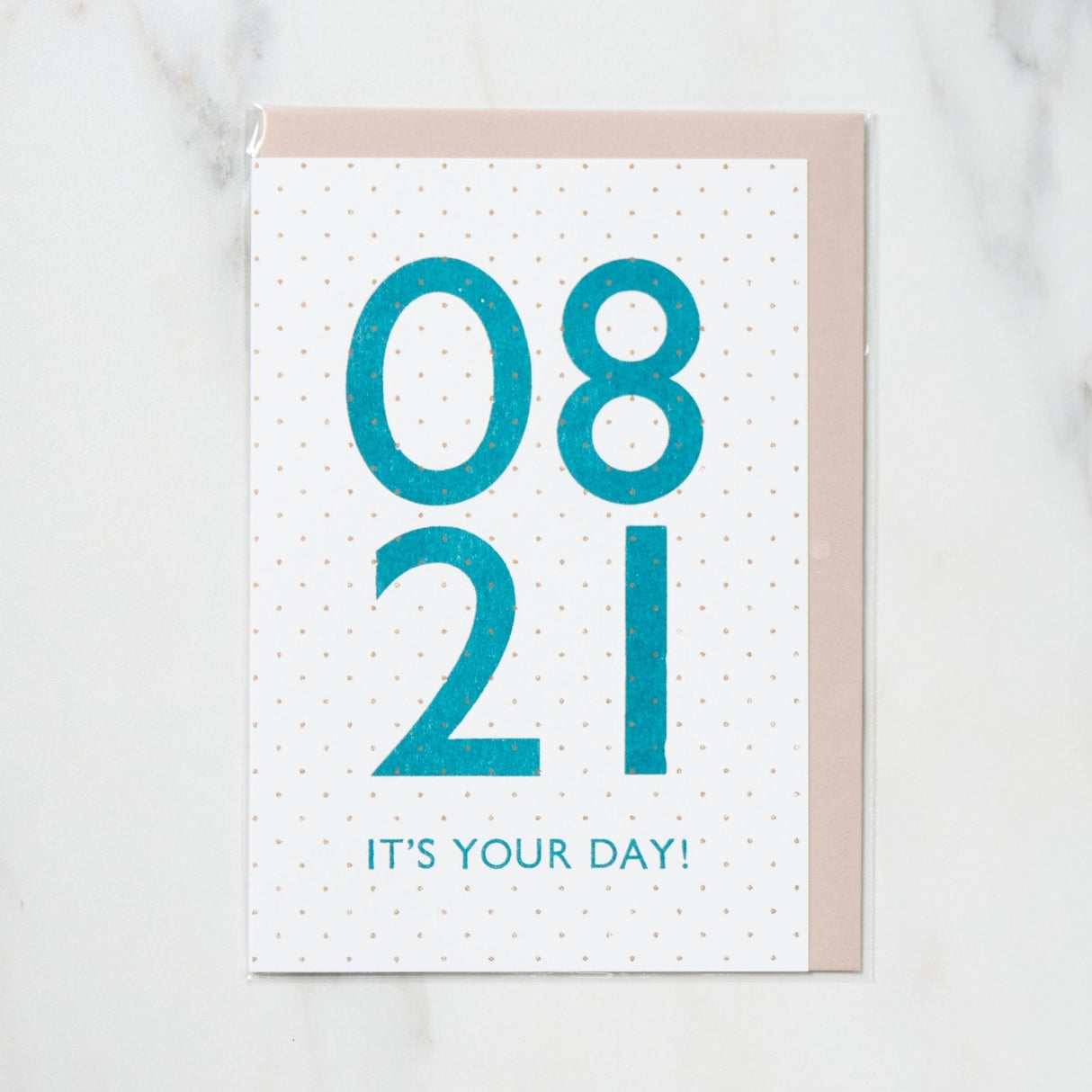 365 Find Your Day Card AUGUST / Letterpress Letter - bungu