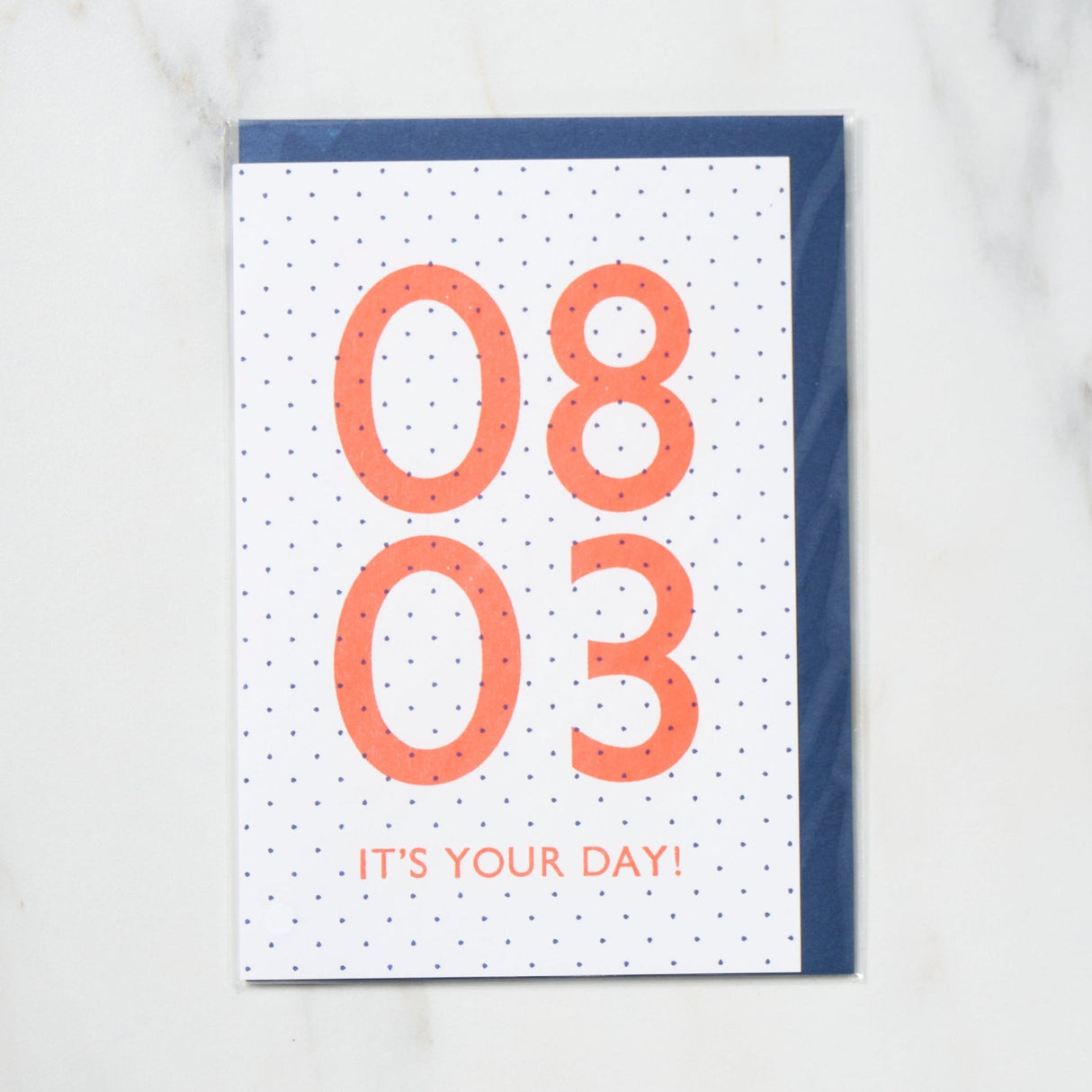 365 Find Your Day Card AUGUST / Letterpress Letter - bungu