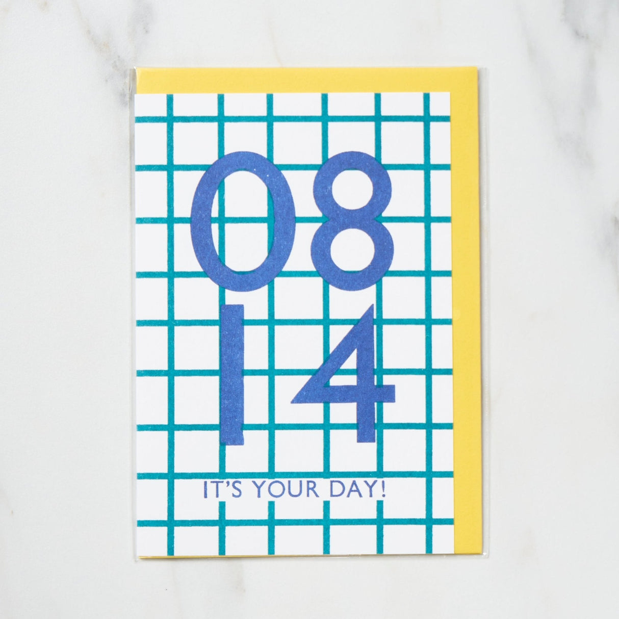 365 Find Your Day Card AUGUST / Letterpress Letter - bungu