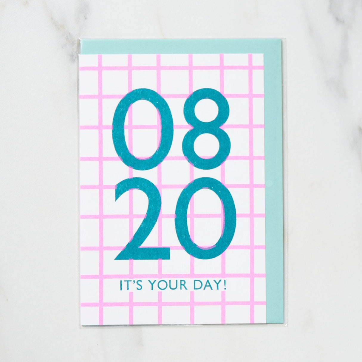365 Find Your Day Card AUGUST / Letterpress Letter - bungu