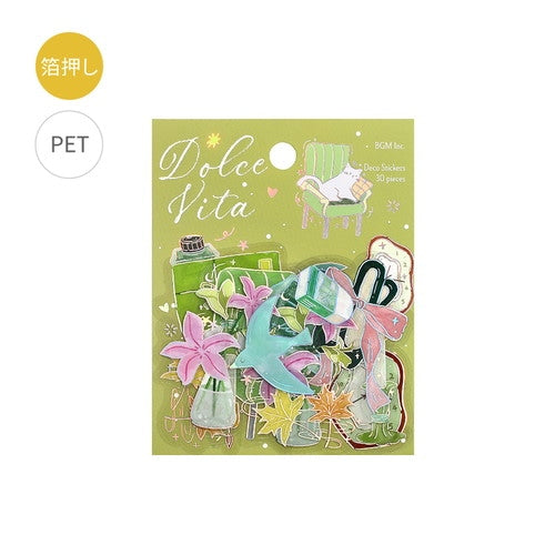 Dolce Vita Clear Foil Stickers / BGM
