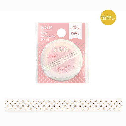 Foil Stamping Masking Tape Life 5mm / BGM
