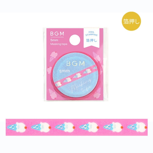 Foil Stamping Masking Tape Life 5mm / BGM