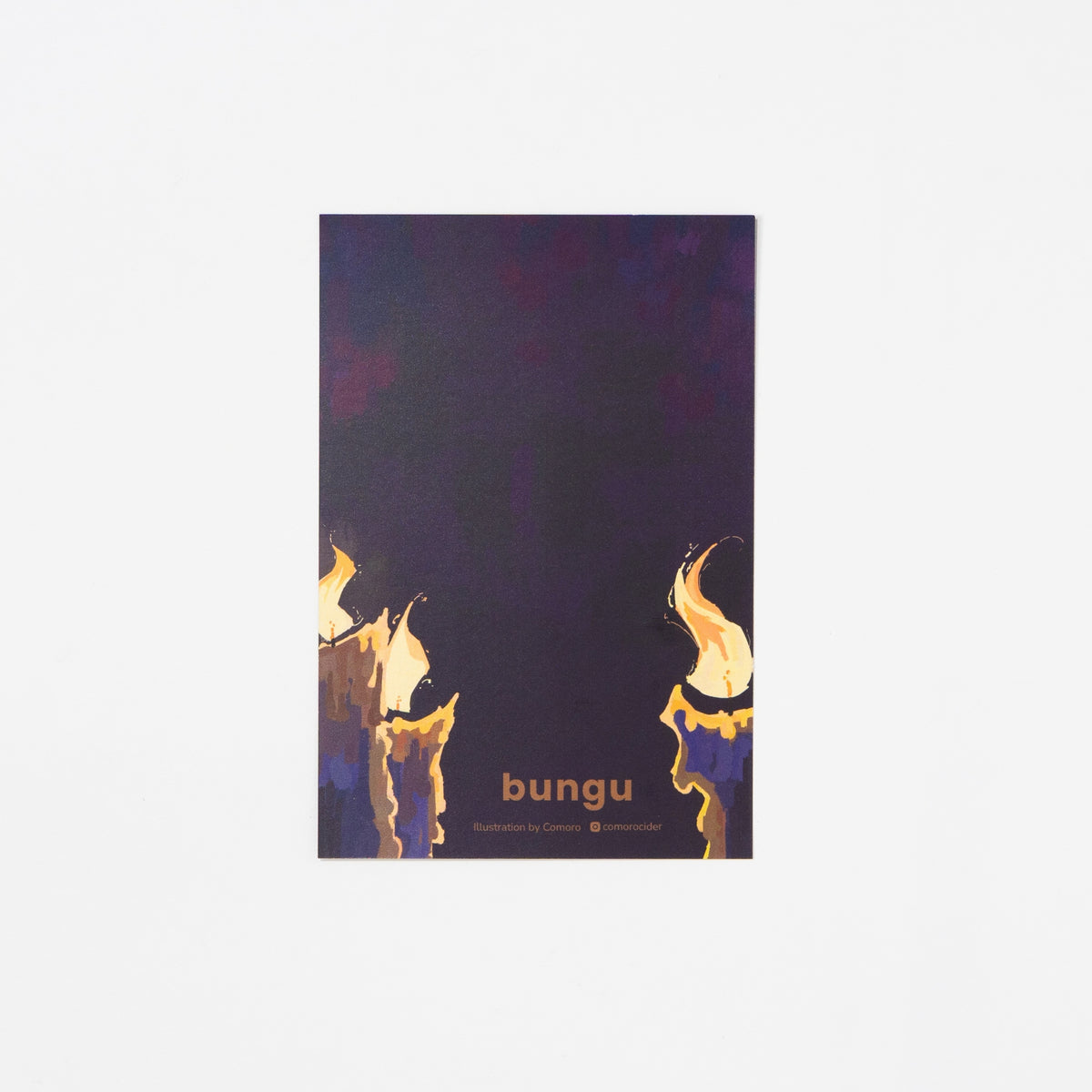 "Candylit" Washi Postcard by Comoro / Bungu