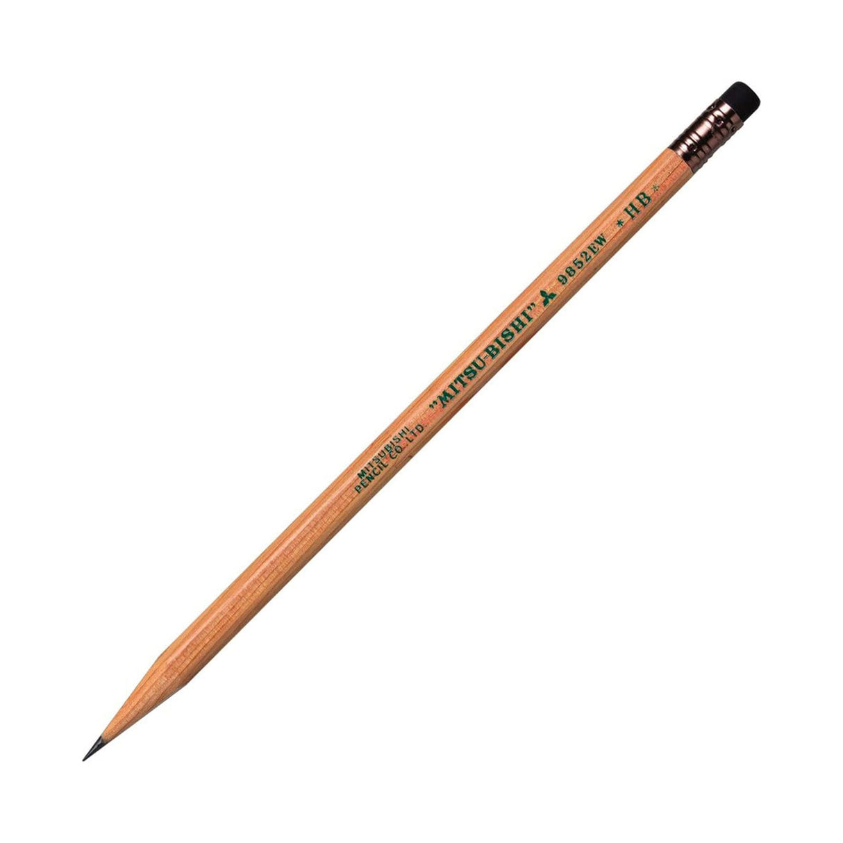 9852 EW Wooden Pencils 1 Dozen Pack HB / Mitsubishi Pencil - bungu