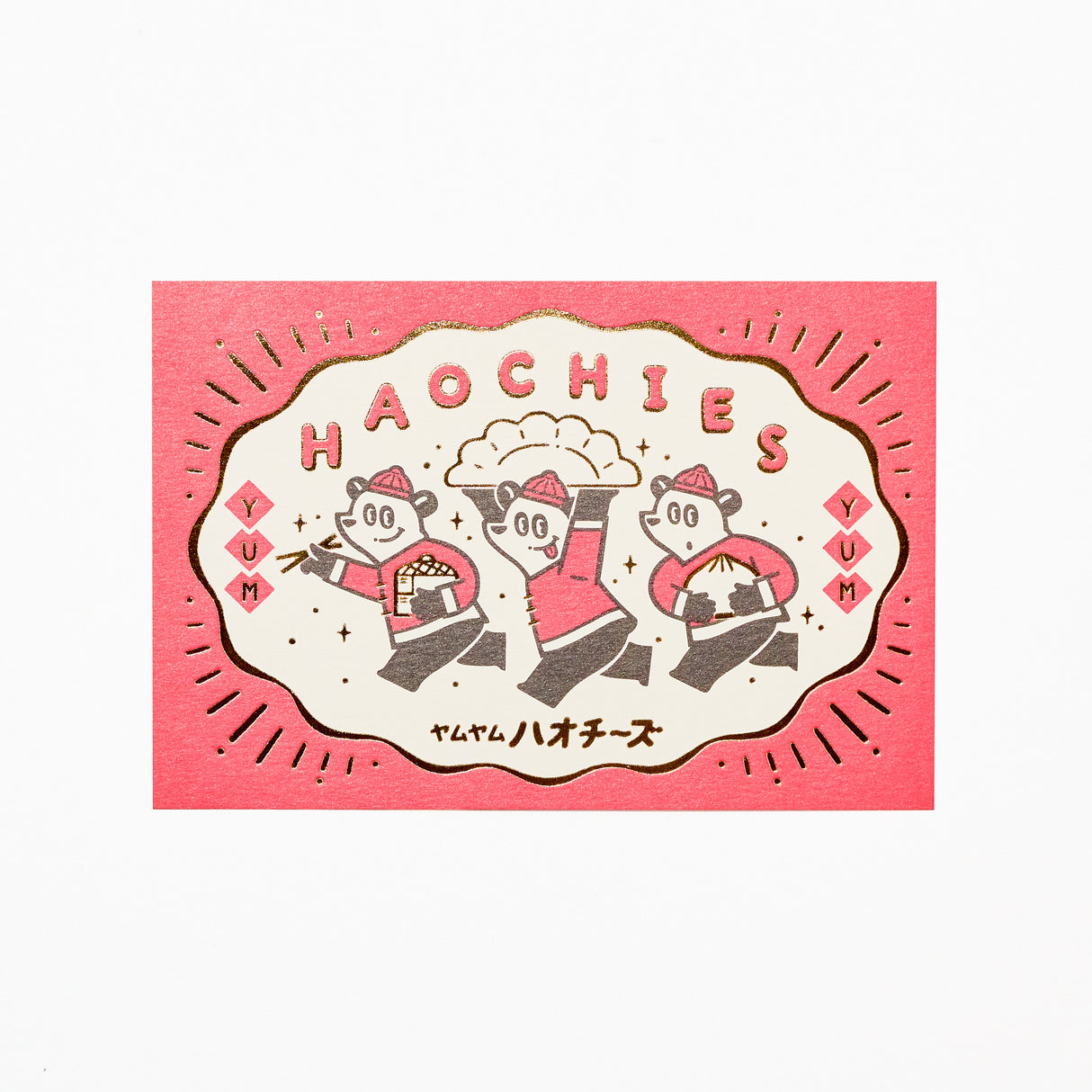 ROKKAKU x ob1toy Retro Postal Foil-Stamped Postcard / ROKKAKU