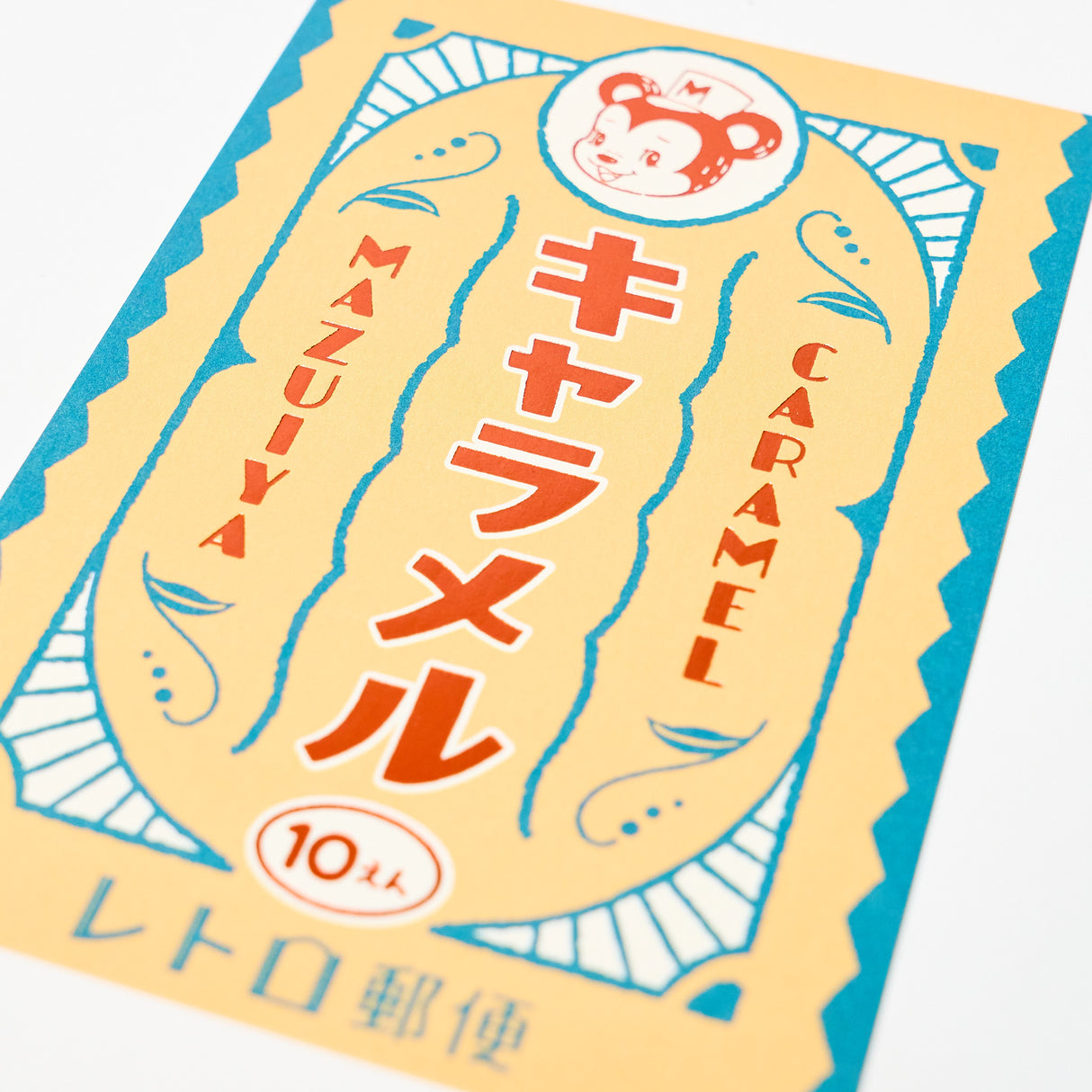 ROKKAKU x ob1toy Retro Postal Foil-Stamped Postcard / ROKKAKU