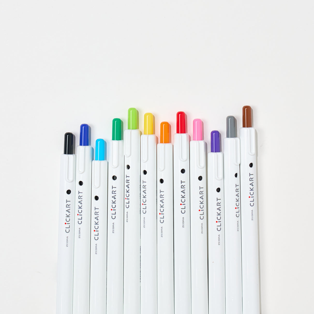 Clickart Water-Based Markers 12 Color Set / Zebra