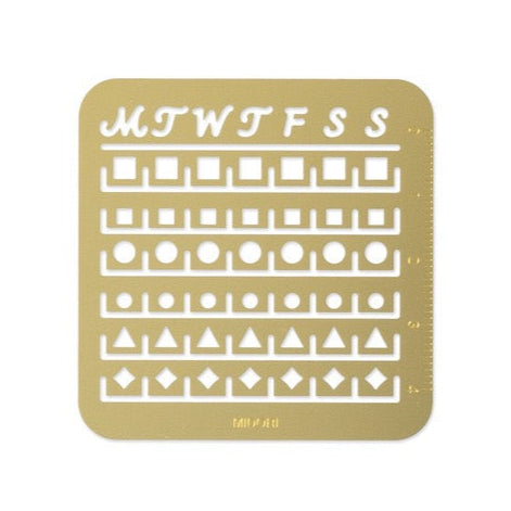 Brass Calendar Template / MIDORI
