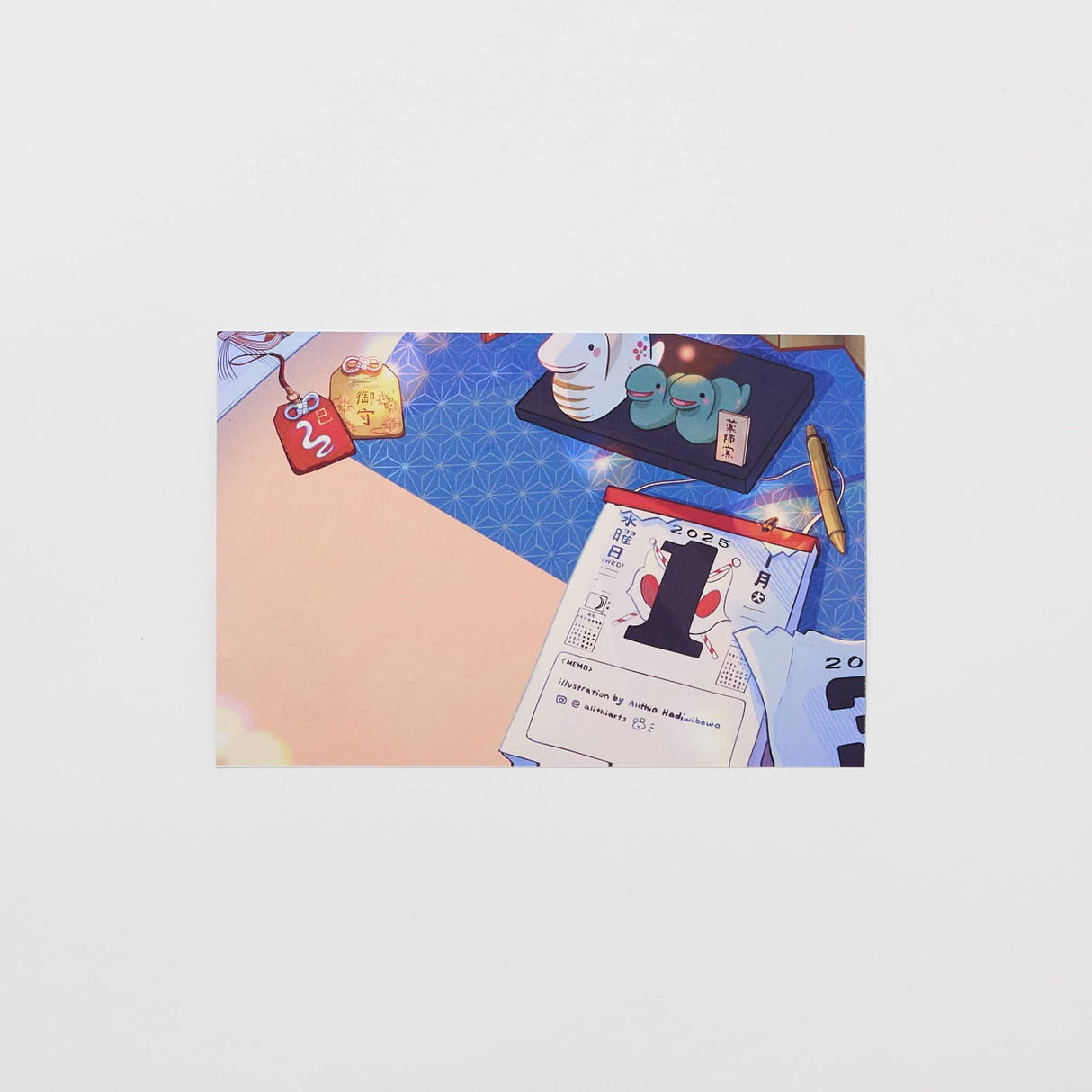 "A Quiet New Years" Postcard by Alithia / bungu - bungu