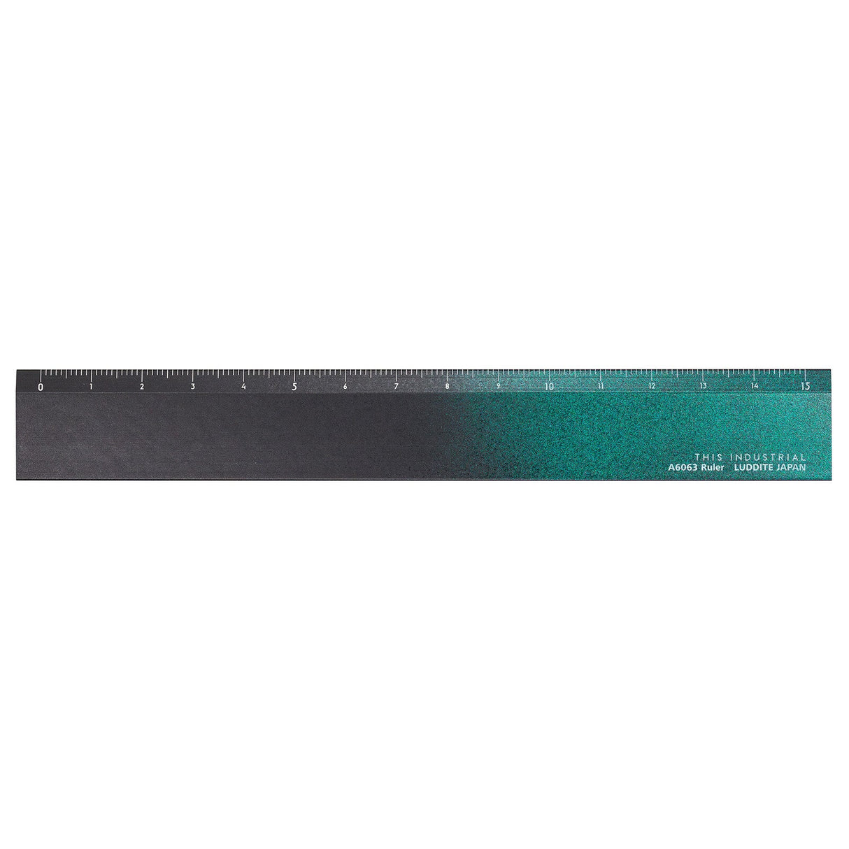 A6063 Iridescent Aluminum Ruler 15cm Yellow Knife / Luddite - bungu