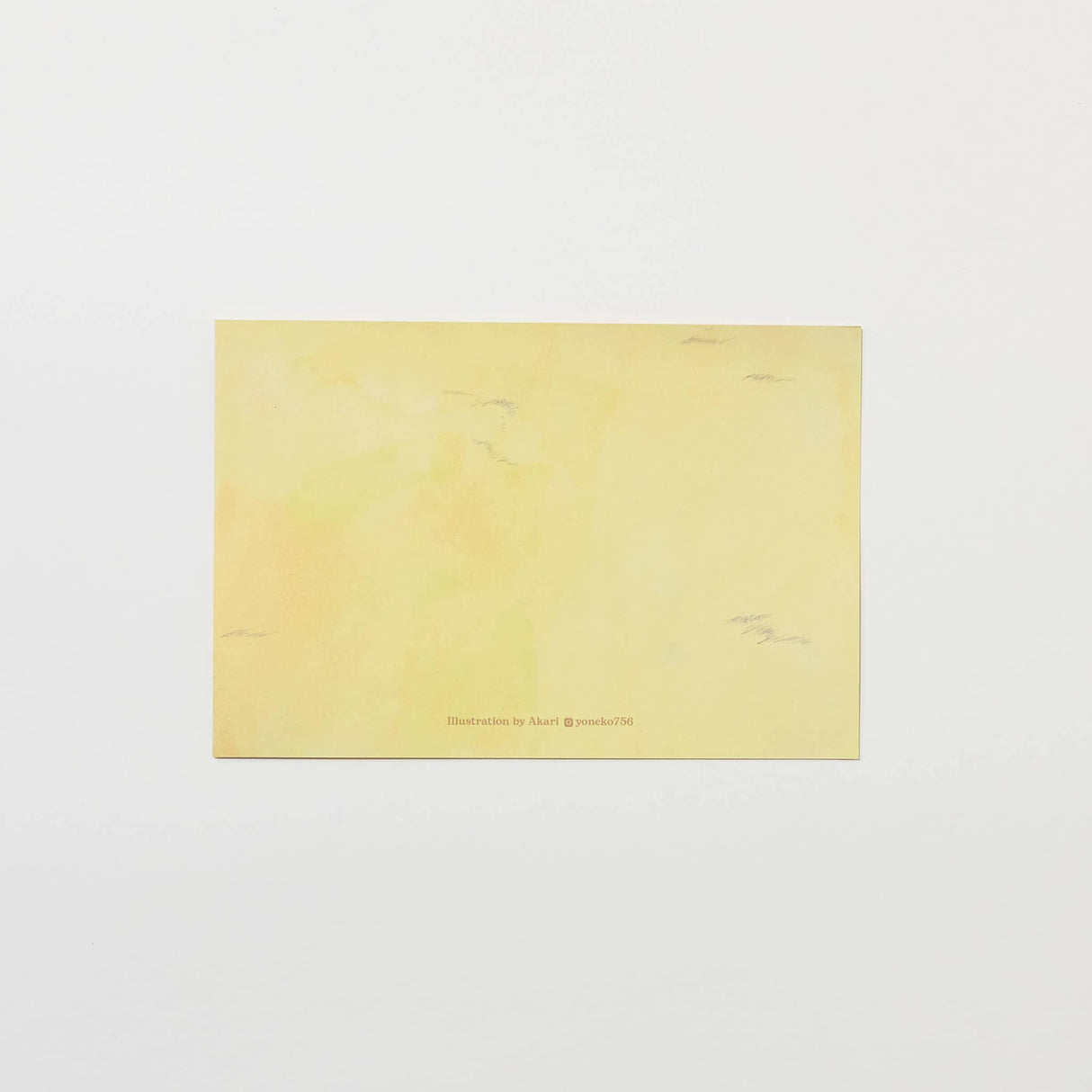 "Aisatsu" Postcard by Akari / bungu - bungu