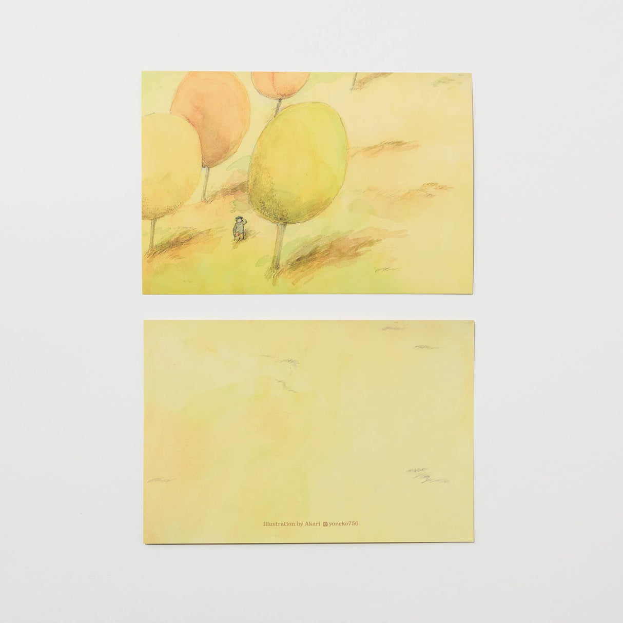 "Aisatsu" Postcard by Akari / bungu - bungu