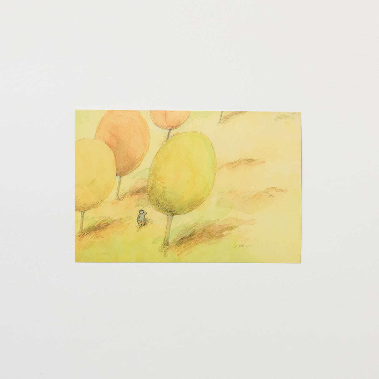 "Aisatsu" Postcard by Akari / bungu - bungu