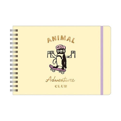 Animal Adventure Club Ring Notebook B6 Horizontal / RYU - RYU - bungu