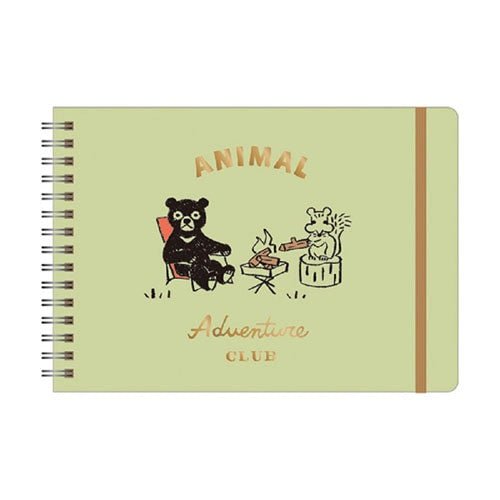 Animal Adventure Club Ring Notebook B6 Horizontal / RYU - RYU - bungu