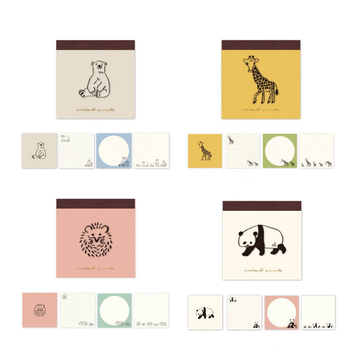 Animal Parade Memo Pad / RYU - RYU - bungu