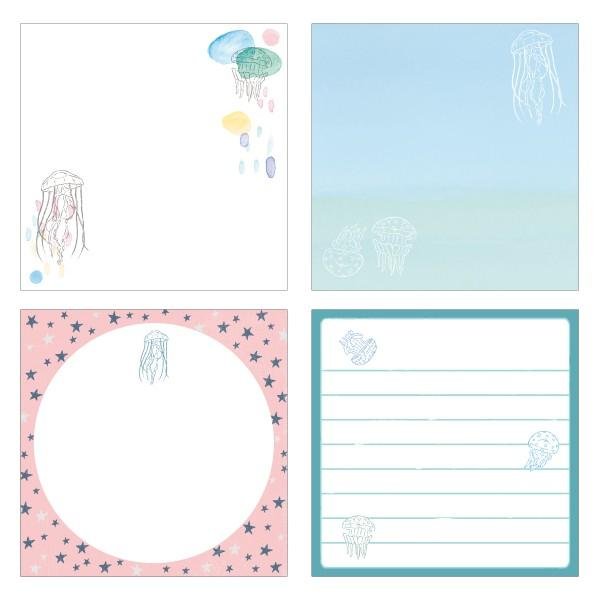 Animal Series Square Memo Pad / GreenFlash - bungu