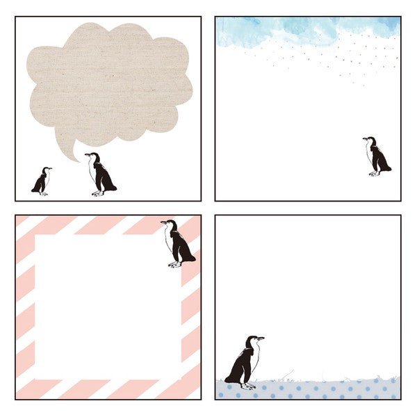 Animal Series Square Memo Pad / GreenFlash - bungu