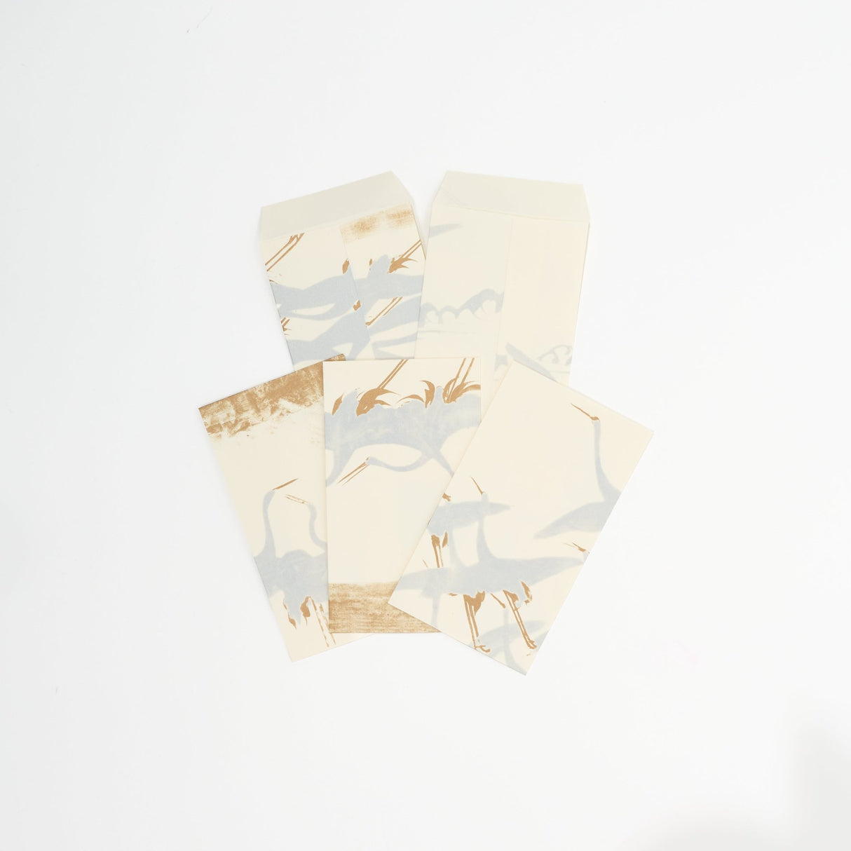 Anthology Crane and Thirty - Six Immortal Poets Waka Scroll Pochi Bag / Benrido - bungu