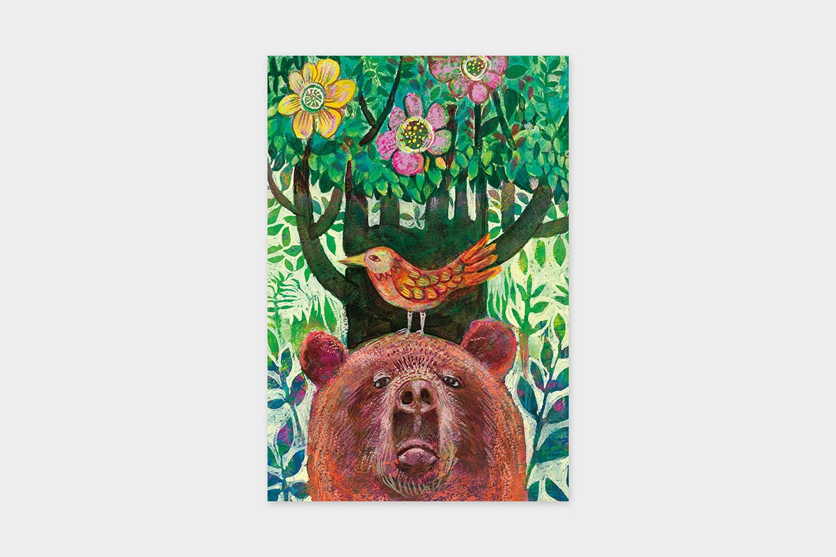 Art Touch Rumi Kawagoe Floral Pattern Postcards / TOUCH & FLOW - bungu