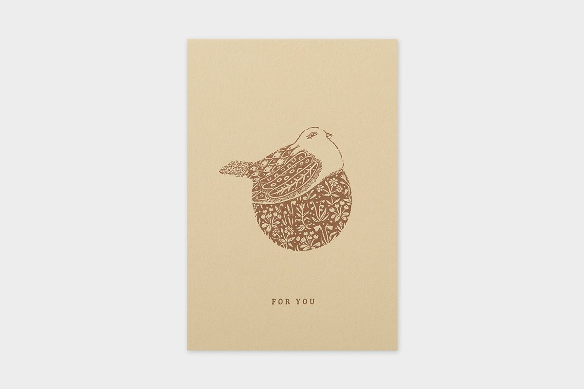 Art Touch Tamane Iwata Letterpress Postcard / TOUCH & FLOW - bungu