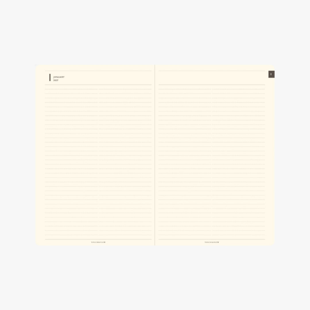 TODAY B6 Monthly Block and Memo Planner 2027 / TOUCH & FLOW