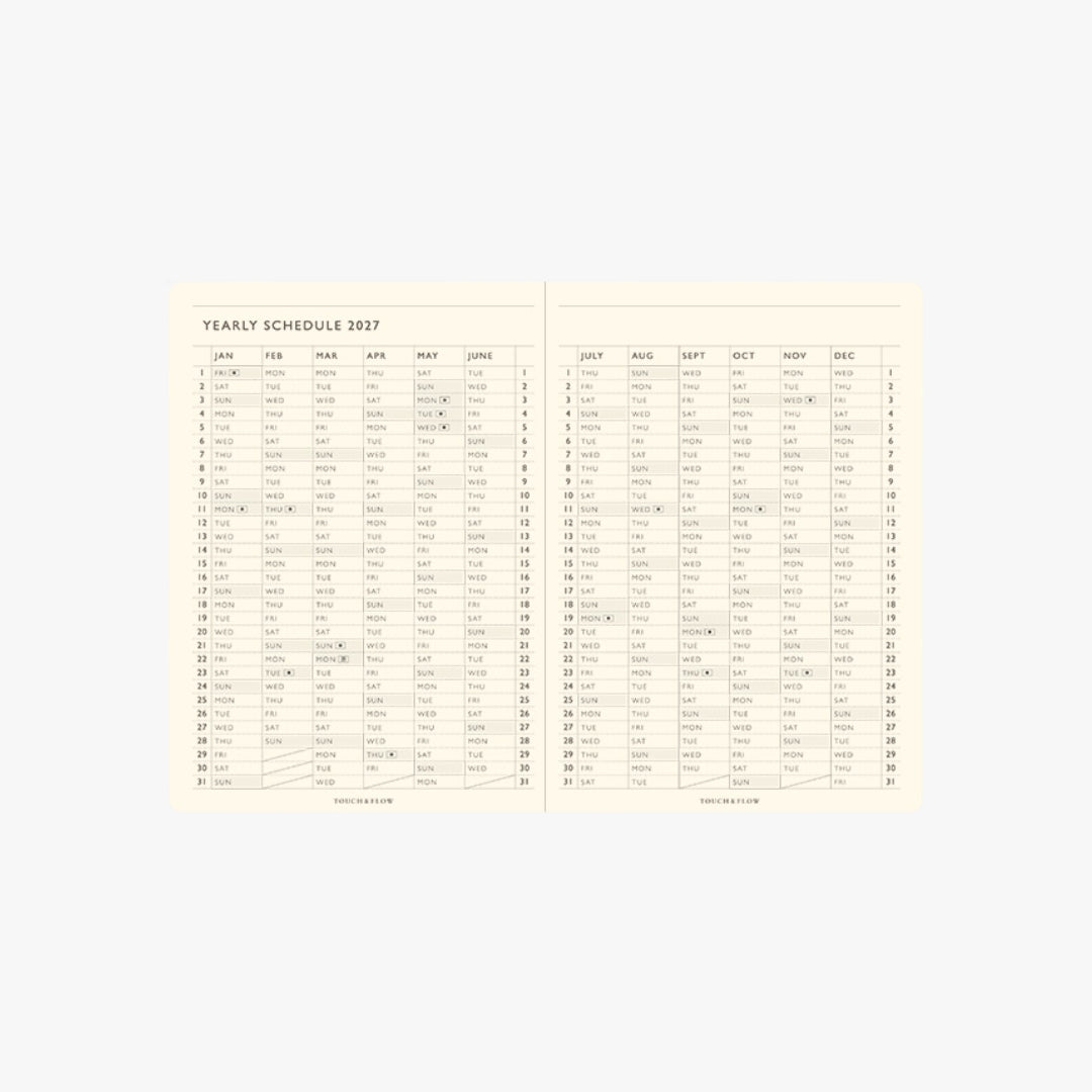 TODAY Monthly Block Planner 2027 / TOUCH & FLOW