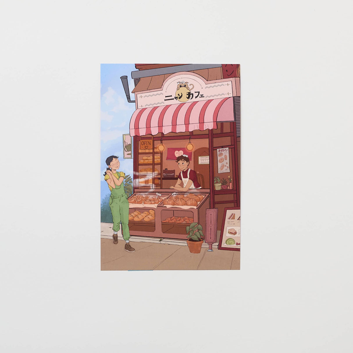 "Baked with Love" Postcard by Catherine / bungu - bungu