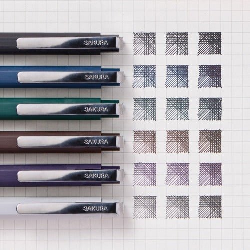 Ballsign iD Single 6 Color Gel Pen Set / SAKURA - bungu