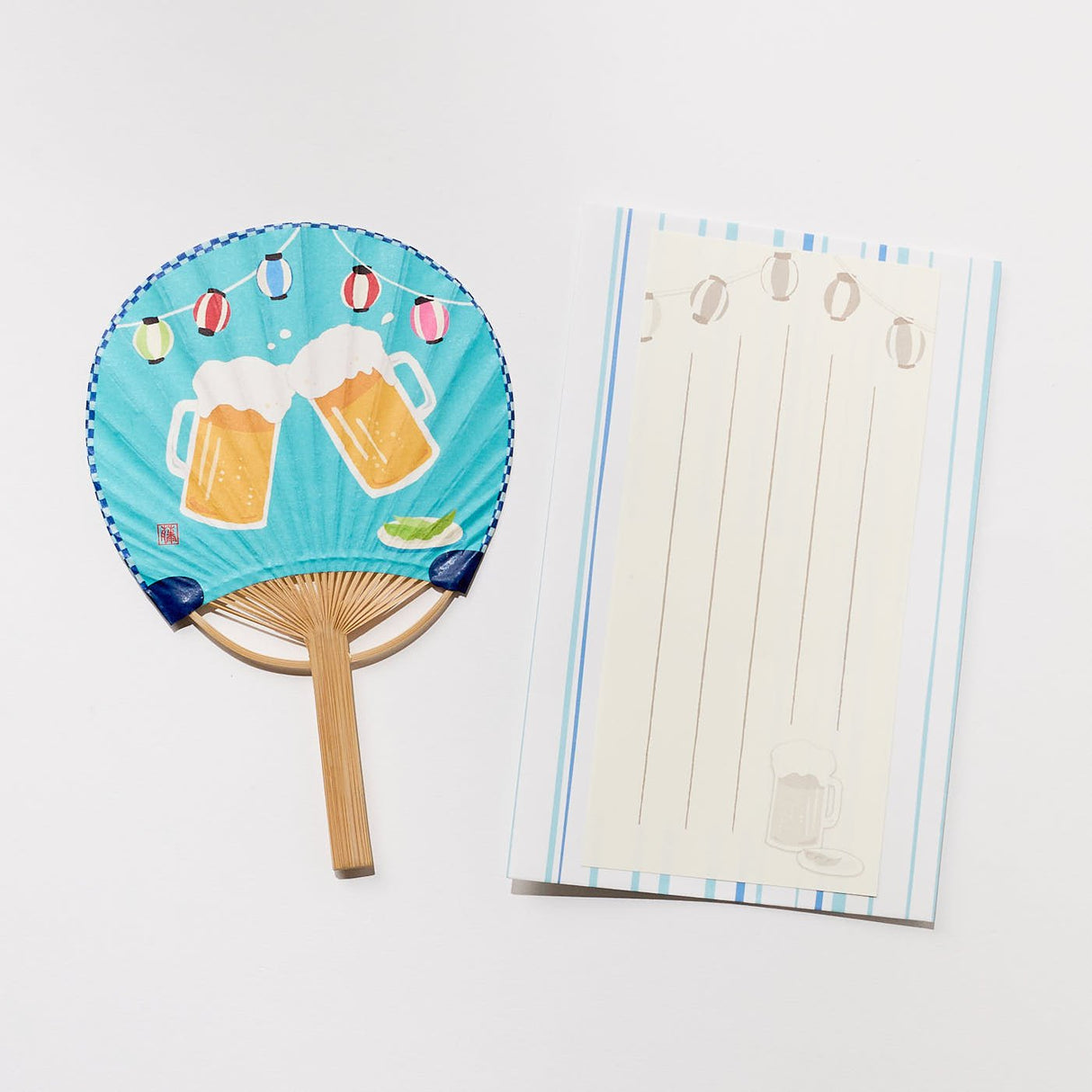 Bamboo Hand Fan Greeting Card / ACTIVE CORPORATION - bungu