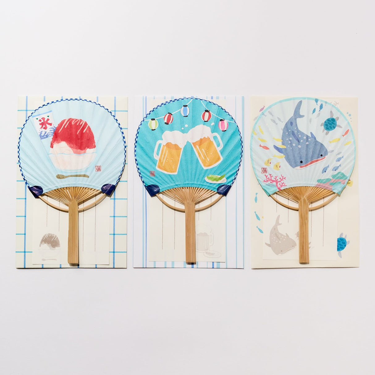 Bamboo Hand Fan Greeting Card / ACTIVE CORPORATION - bungu
