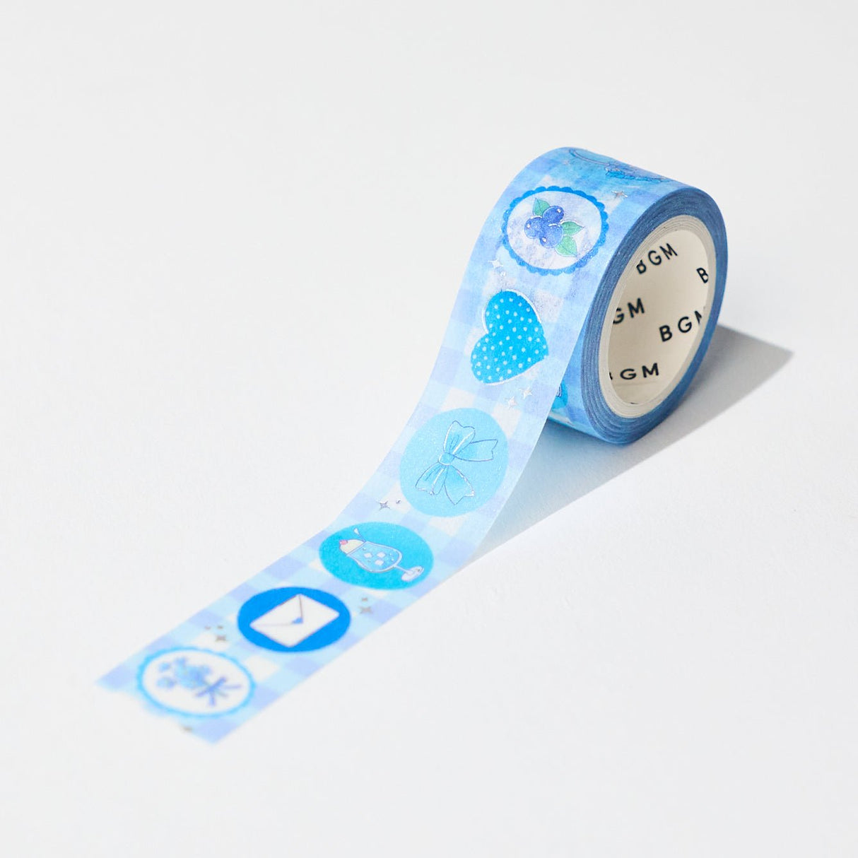 BGM Favorite Color Series 20mm Silver Foil Masking Tape / Background Music - bungu