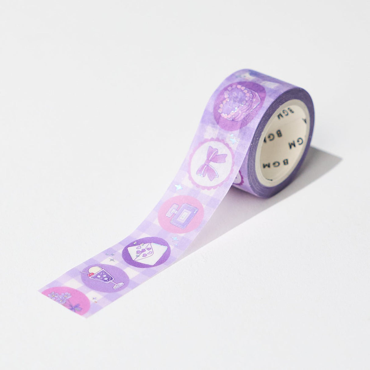 BGM Favorite Color Series 20mm Silver Foil Masking Tape / Background Music - bungu