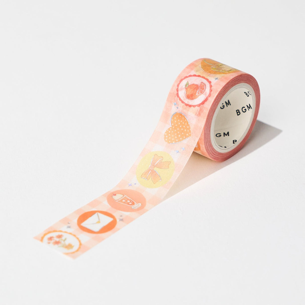 BGM Favorite Color Series 20mm Silver Foil Masking Tape / Background Music - bungu