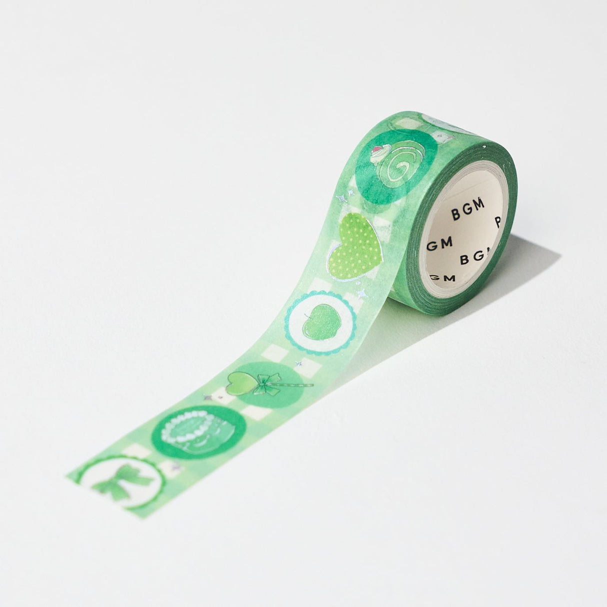 BGM Favorite Color Series 20mm Silver Foil Masking Tape / Background Music - bungu