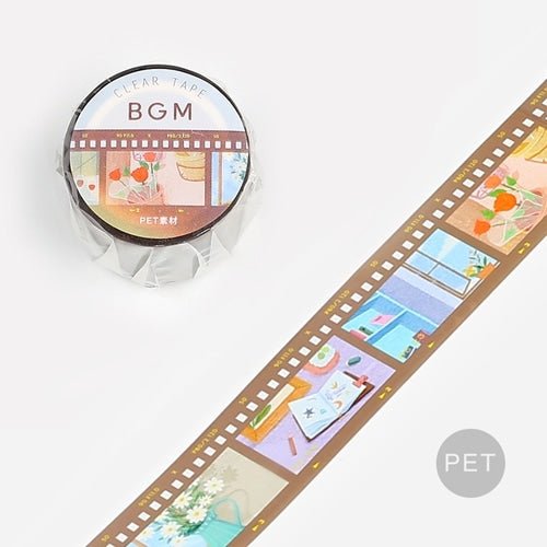 BGM Film Series 30mm Clear Masking Tape / Background Music - bungu