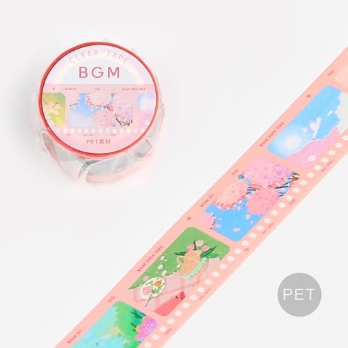 BGM Film Series 30mm Clear Masking Tape / Background Music - bungu
