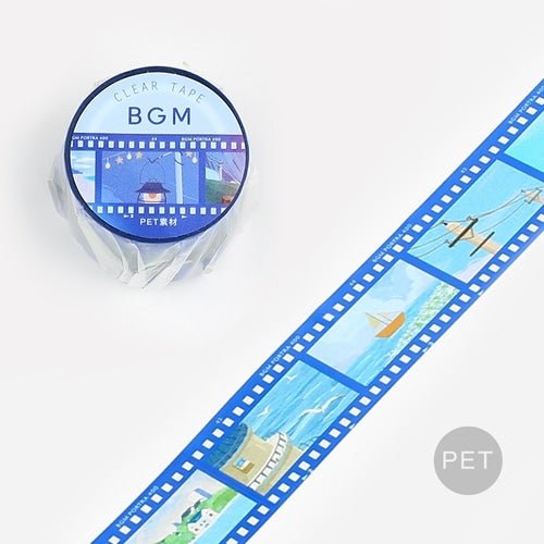 BGM Film Series 30mm Clear Masking Tape / Background Music - bungu