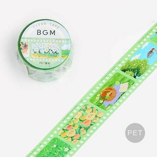 BGM Film Series 30mm Clear Masking Tape / Background Music - bungu