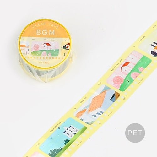 BGM Film Series 30mm Clear Masking Tape / Background Music - bungu