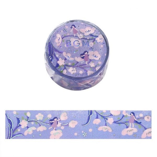 BGM Flower Tale Series 20mm Foil Masking Tape / Background Music - bungu