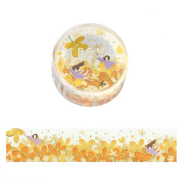 BGM Flower Tale Series 20mm Foil Masking Tape / Background Music - bungu