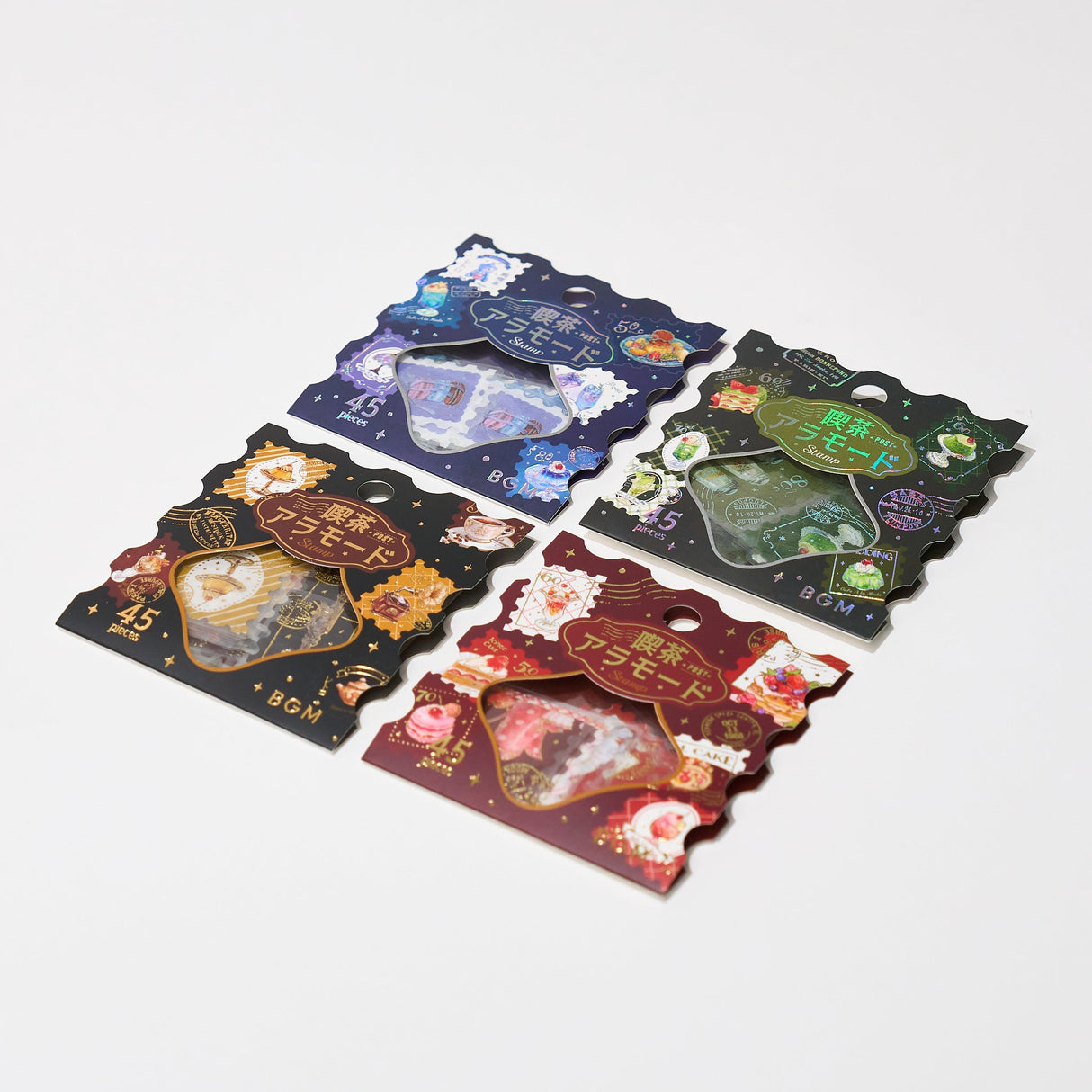 BGM Foil Stamping "Kissa A La Mode: Stamp" Flake Stickers / Background Music - bungu