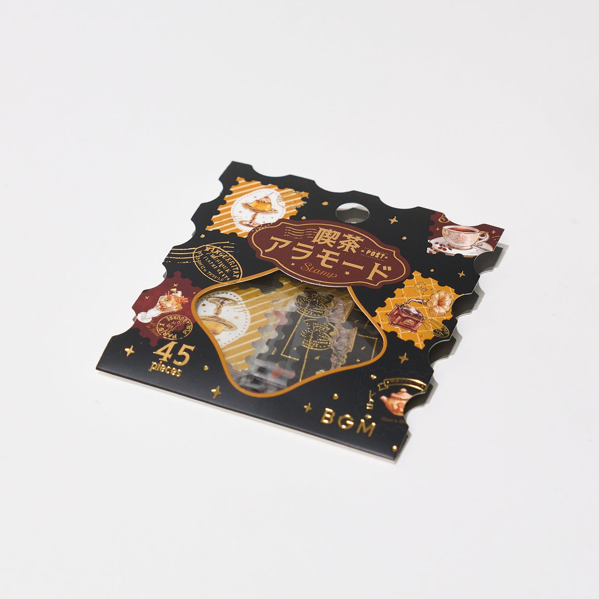 BGM Foil Stamping "Kissa A La Mode: Stamp" Flake Stickers / Background Music - bungu