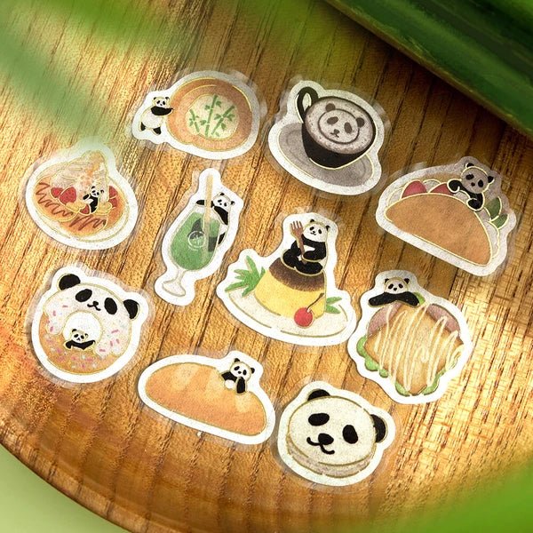 BGM Foil Stamping "Panda Biyori" Stickers / Background Music - bungu