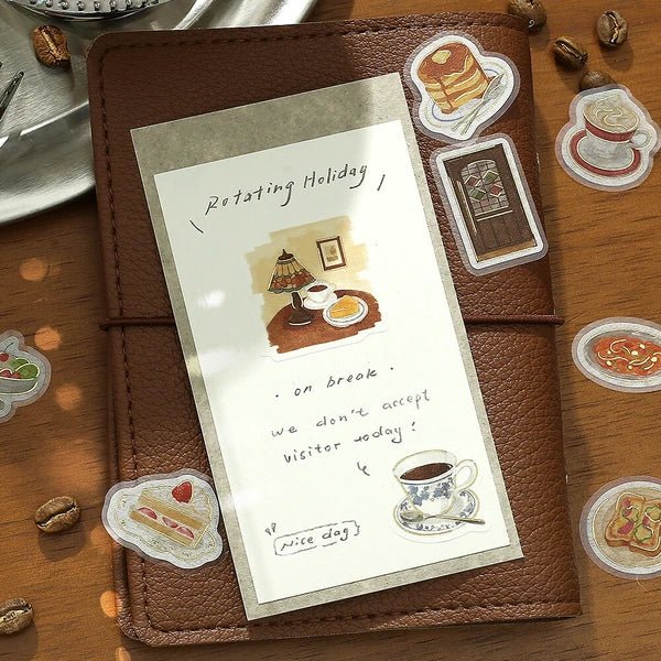 BGM Foil Stamping "Today's Cafe" Stickers / Background Music - bungu