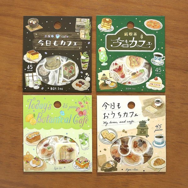 BGM Foil Stamping "Today's Cafe" Stickers / Background Music - bungu